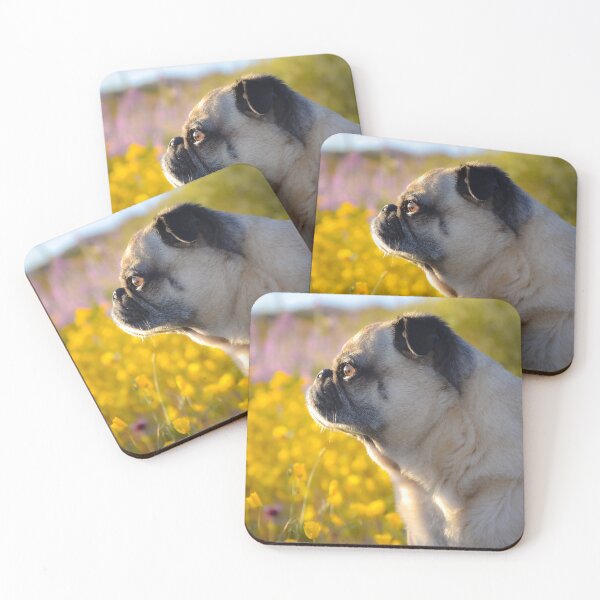 Item preview, Super Bloom Pug Profile designed and sold by pugventurephoto.