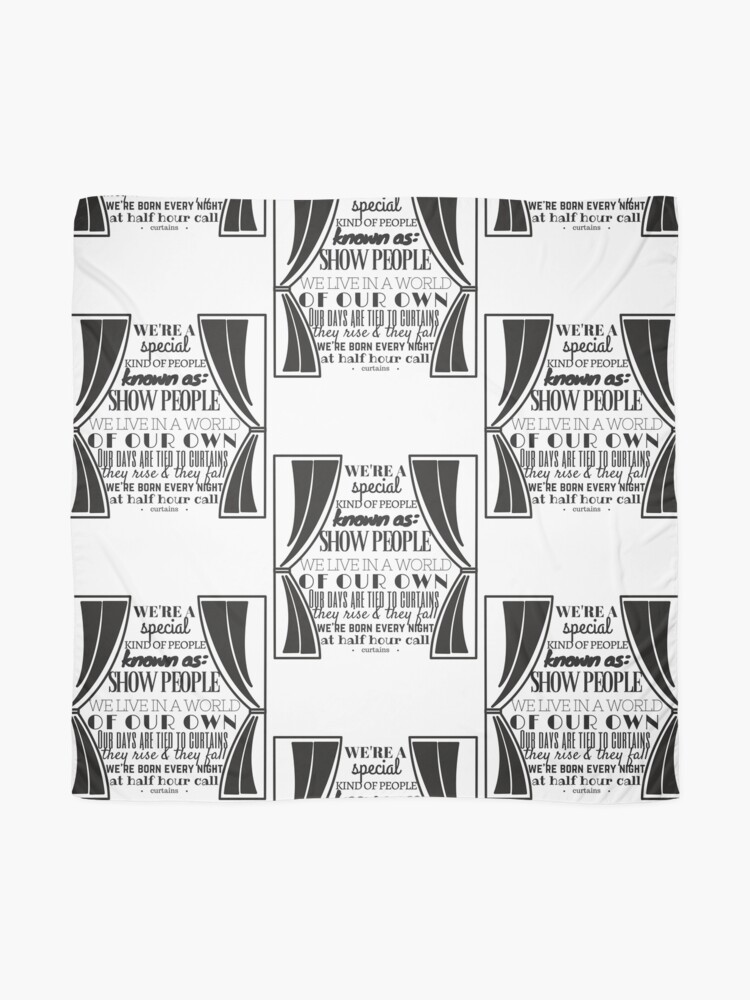 Show People Curtains Scarf By Samanthalee33 Redbubble