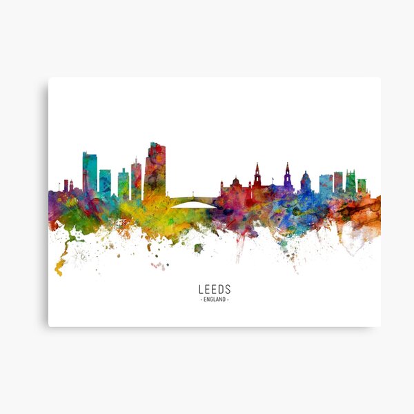 Leeds England Skyline Canvas Print