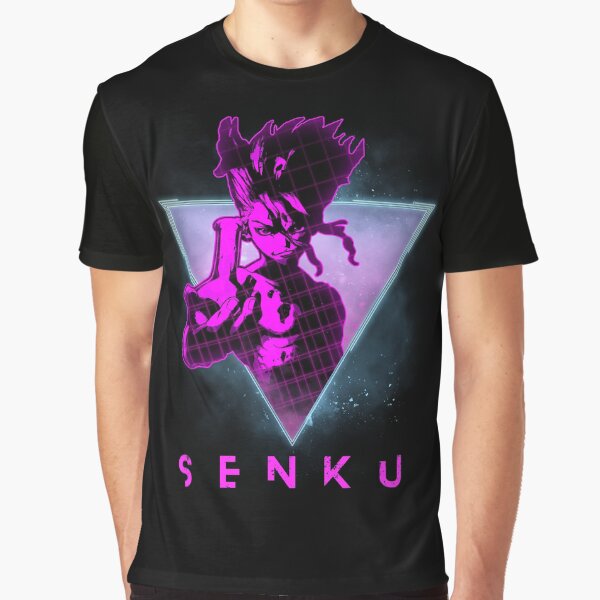 Dr Stone - Senku Ishigami 80s | Anime Shirt Graphic T-Shirt