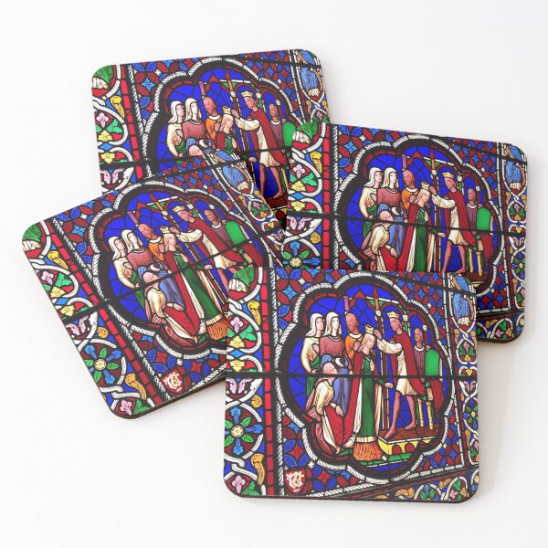 Item preview, The crowning of Esther, Ely Cathedral stained glass window designed and sold by The Creative Historian.