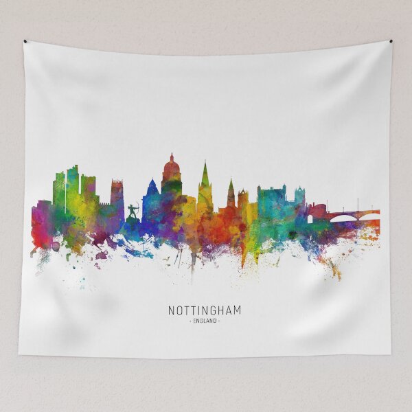 Item preview, Nottingham England Skyline designed and sold by ArtPrints.