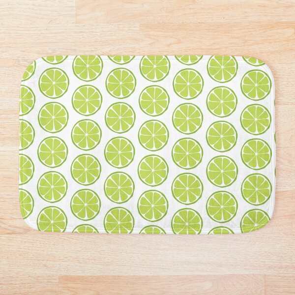 Retro Lime Slice Bath Mat