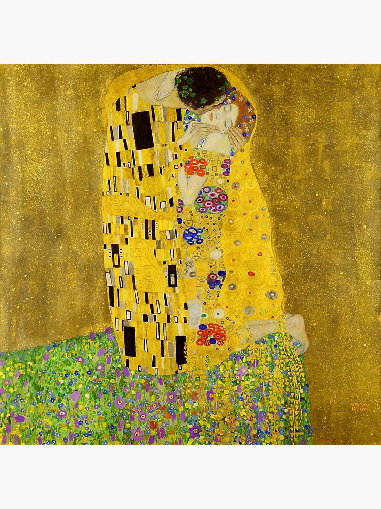 New W MORRIS & Klimt the Kiss X Abstract Collage Decoupage 