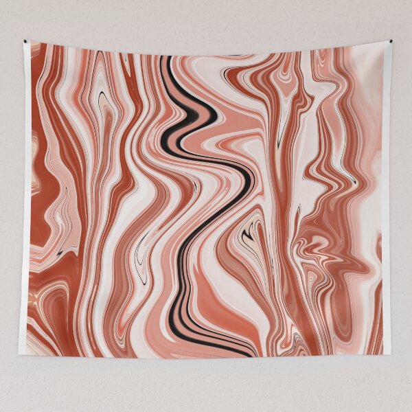 Item preview, Fluid Painting Wave Pattern Red and Black designed and sold by Patricia Piotrak.