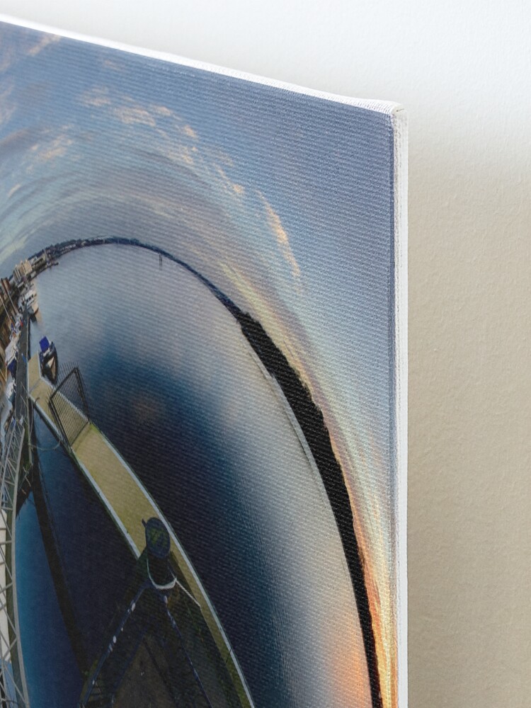 Alternate view of Foyle Marina at Dawn, Stereographic Mounted Print