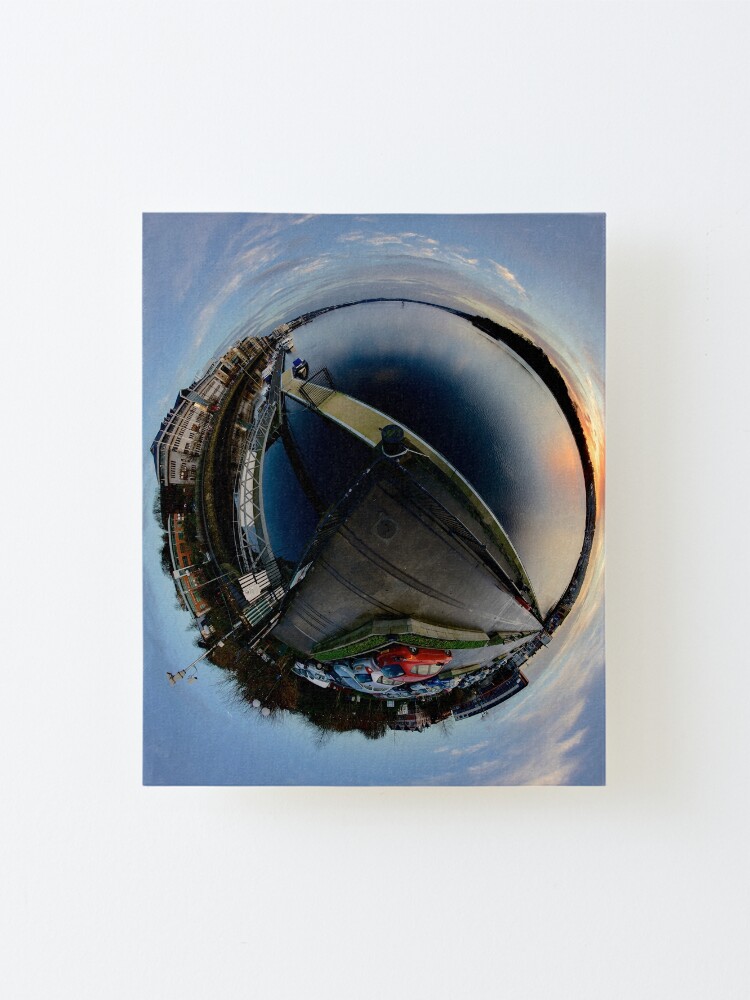 Alternate view of Foyle Marina at Dawn, Stereographic Mounted Print