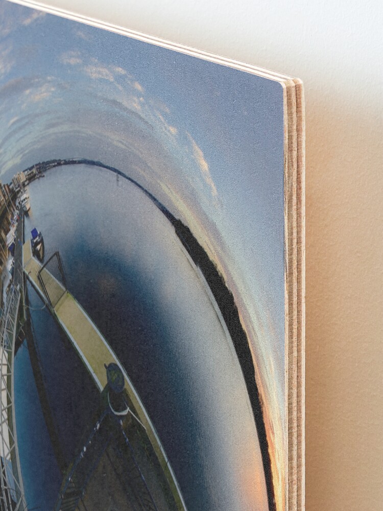 Alternate view of Foyle Marina at Dawn, Stereographic Mounted Print