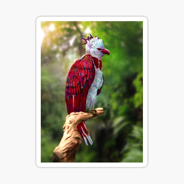 "Rainbow Harpy Eagle" Sticker by Godserg | Redbubble