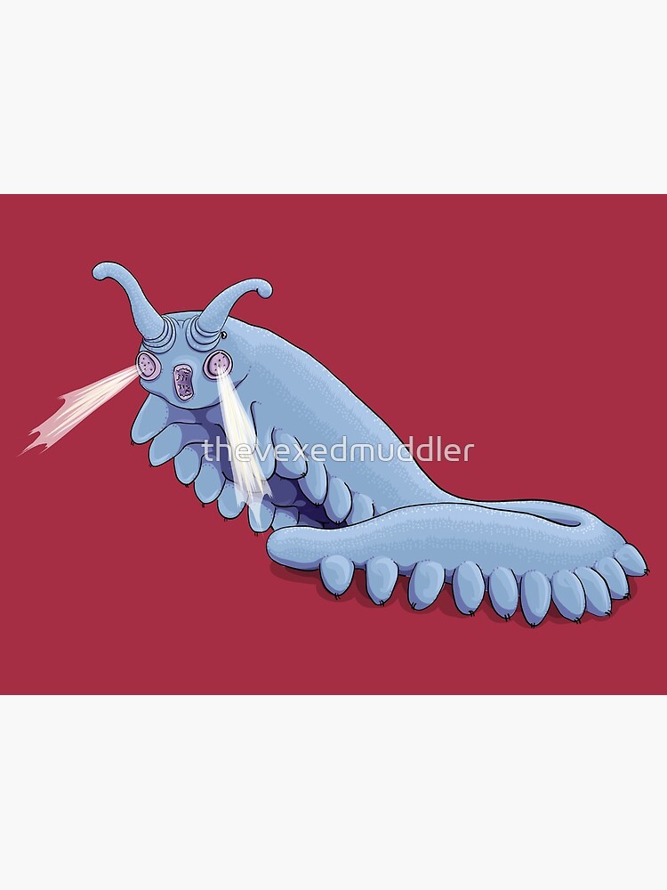 Blue Onychophora velvet worm by thevexedmuddler