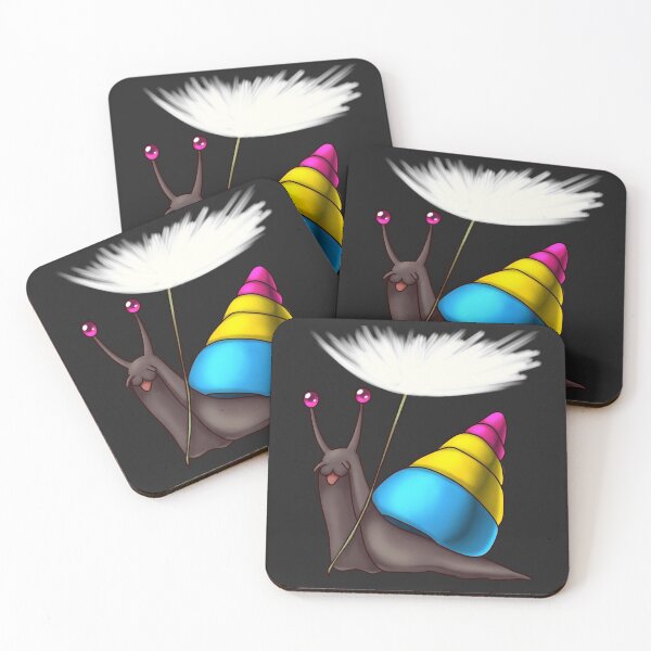 Item preview, Pan Pride Snail with Dandelion Seed designed and sold by PrideSnails.