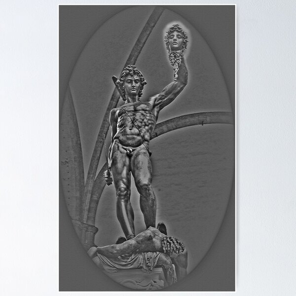Perseus with the Head of Medusa, by Benvenuto Cellini Poster