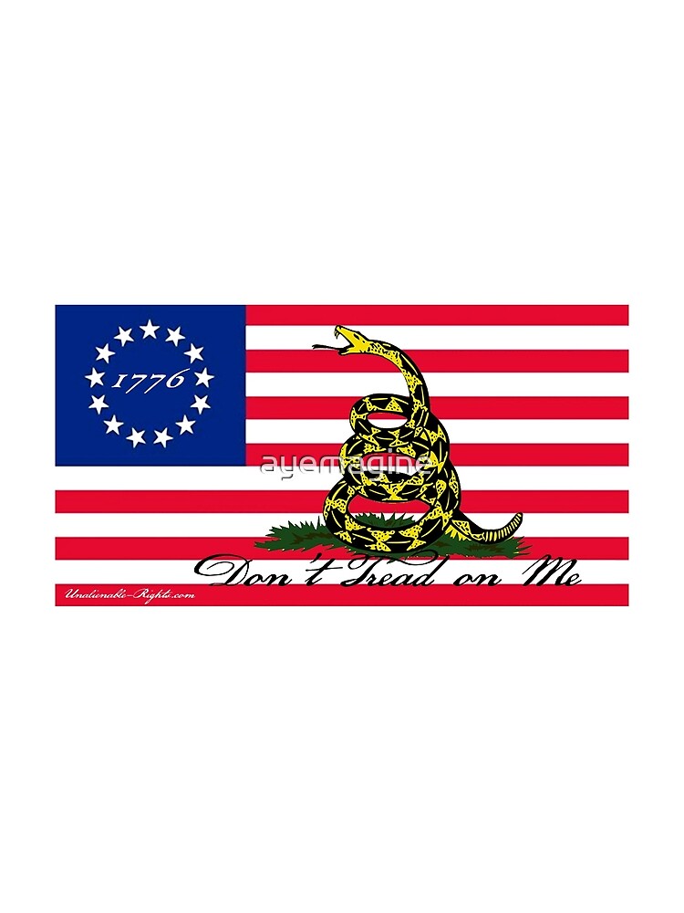 Betsy Ross-Gadsden Flag by ayemagine