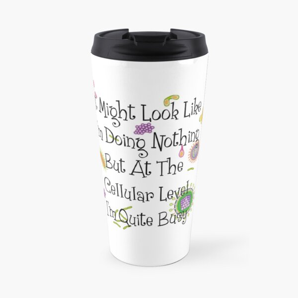 Sticker - On The Cellular I'm Quite Busy Travel Mug
