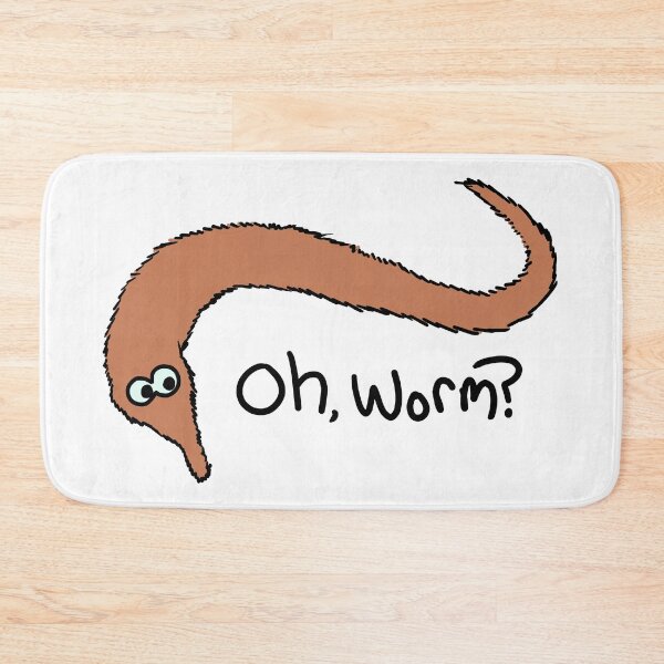Item preview, red/pink worm designed and sold by PikachuPizzaParty.