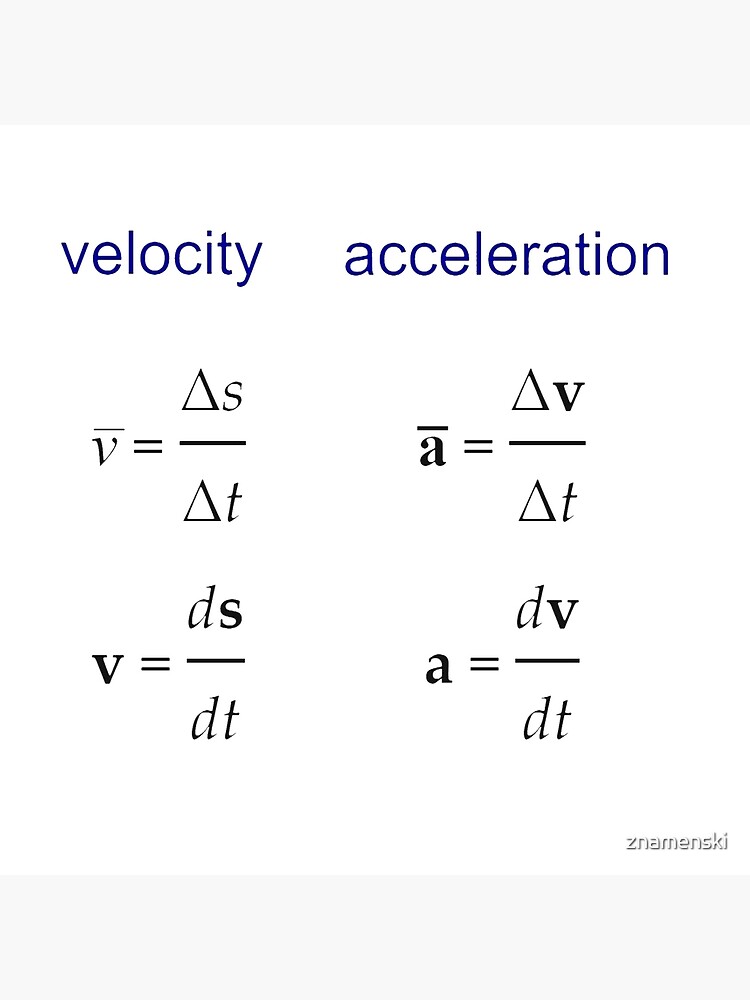 #Velocity, #Acceleration, #Physics, #Mechanics by znamenski