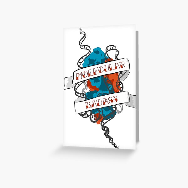 Molecular Badass Tattoo Greeting Card