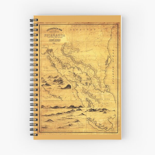 Item preview, Geographical Map of the Republic of Nicaragua (1855) designed and sold by allhistory.