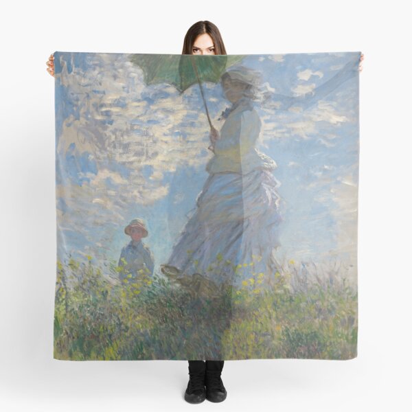 Woman with a Parasol (High Resolution), Monet Scarf