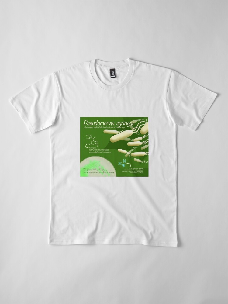 Alternate view of Pseudomonas syringae Premium T-Shirt