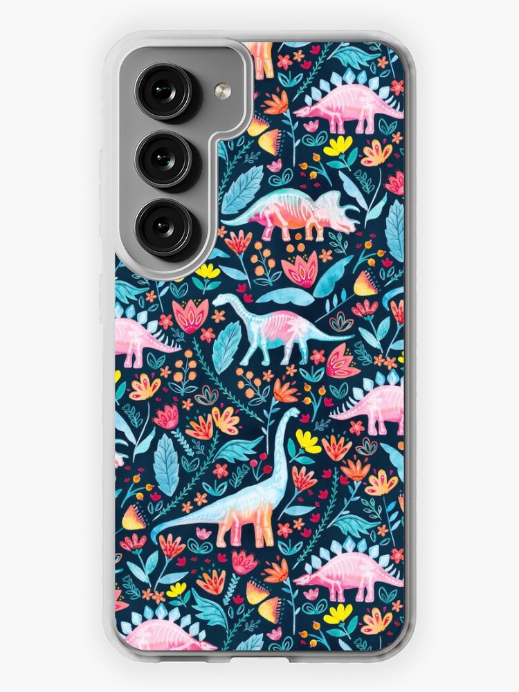 Thumbnail 1 of 4, Samsung Galaxy Phone Case, Dinosaur Delight designed and sold by Gingerlique.