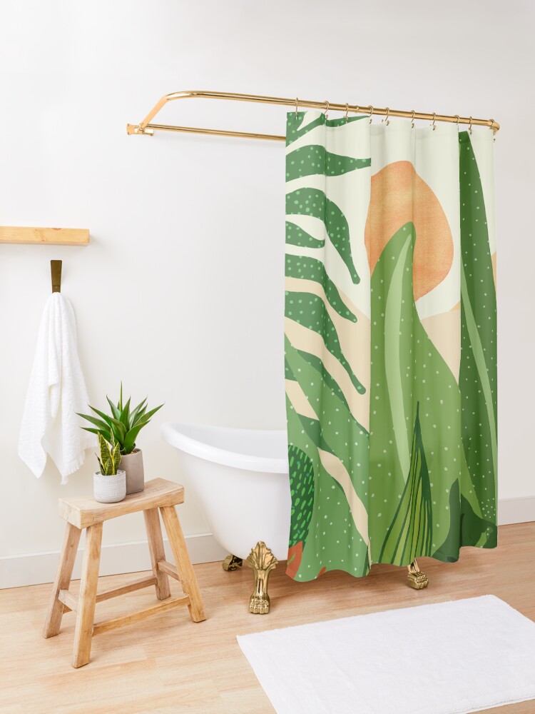 "Jungle Evening" Shower Curtain by moderntropical Redbubble