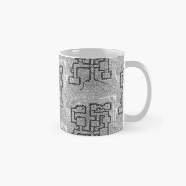 Old School Dungeon Map Design 3 Classic Mug