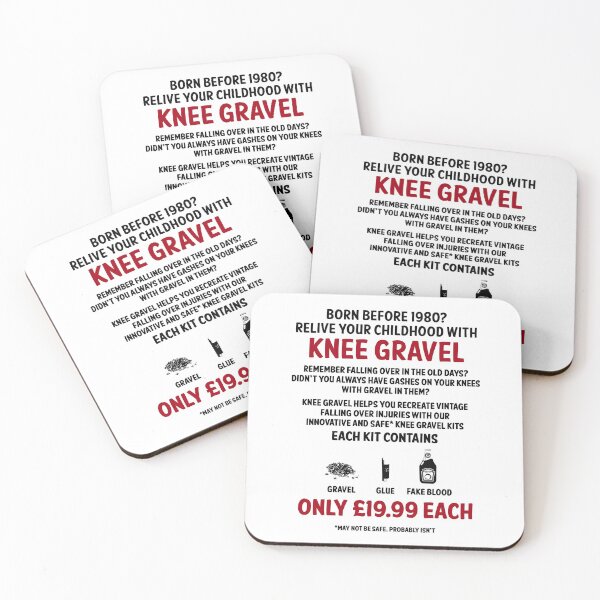 Item preview, Knee Gravel Mock Advert designed and sold by markstones.
