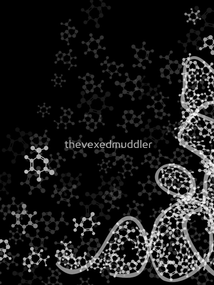 tRNA (transfer RNA) structure - white by thevexedmuddler