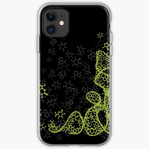 tRNA (transfer RNA) structure - bright green iPhone Soft Case
