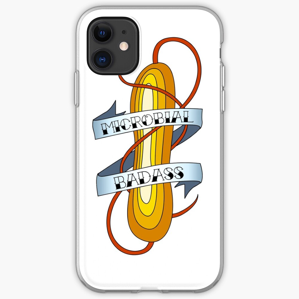 Microbial Badass Tattoo - full colour iPhone Case & Cover