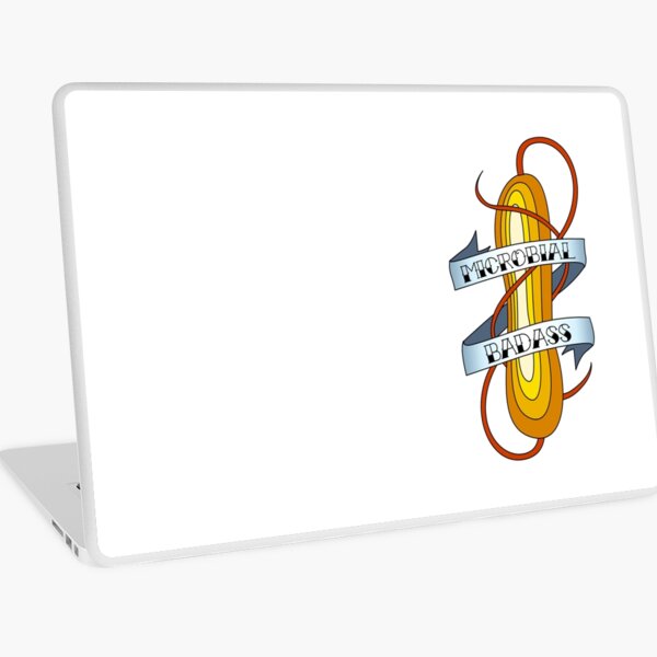 Microbial Badass Tattoo - full colour Laptop Skin