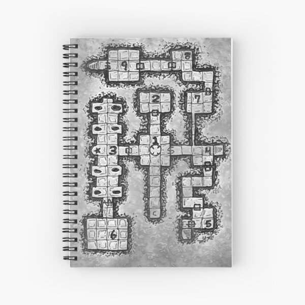 Old School Dungeon Design 002 Spiral Notebook