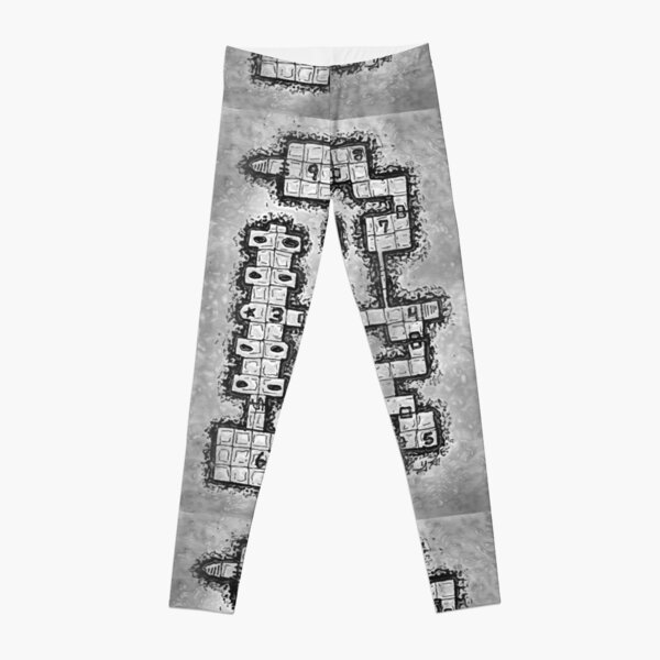 Old School Dungeon Design 002 Leggings