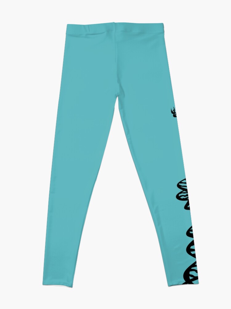 Alternate view of DNA strand - black Leggings