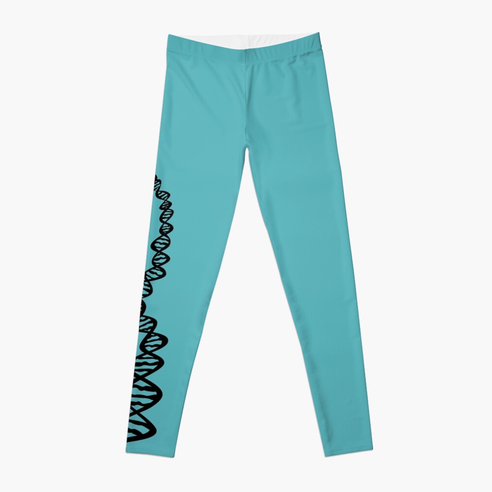 DNA strand - black Leggings