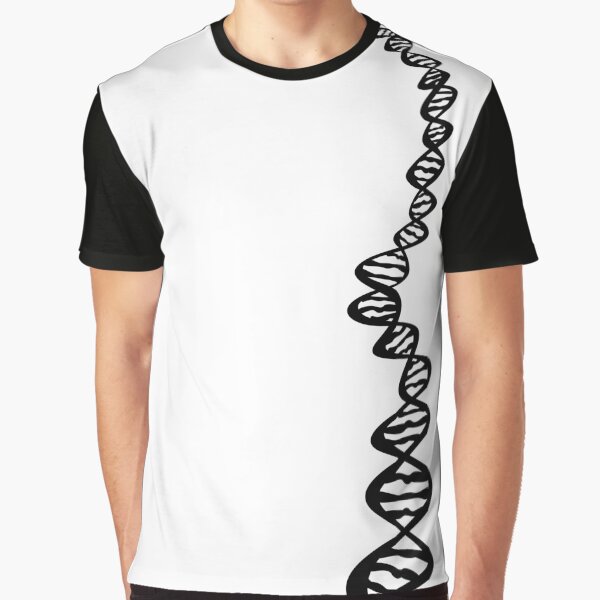 DNA strand - black Graphic T-Shirt