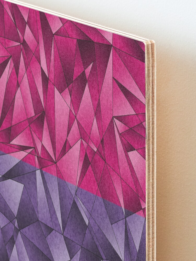 Alternate view of Abstract Bisexual Flag Mounted Print
