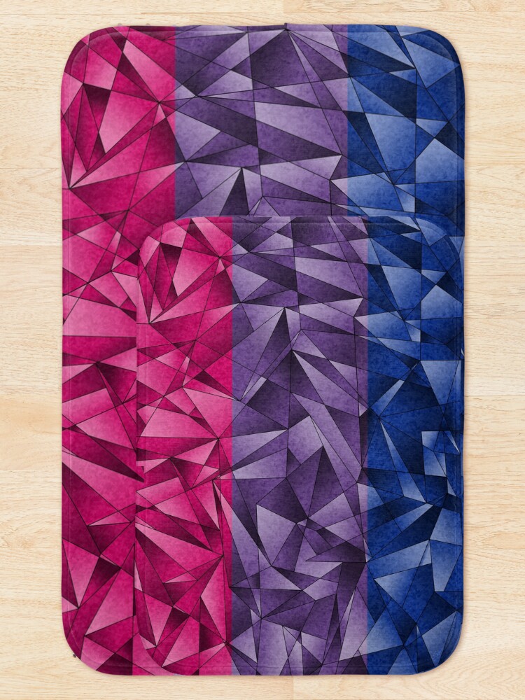 Alternate view of Abstract Bisexual Flag Bath Mat