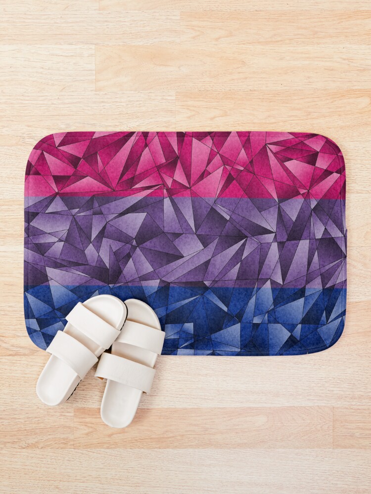 Alternate view of Abstract Bisexual Flag Bath Mat