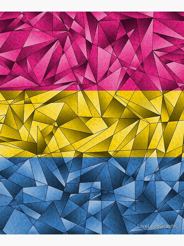 Abstract Pansexual Flag by LiveLoudGraphic