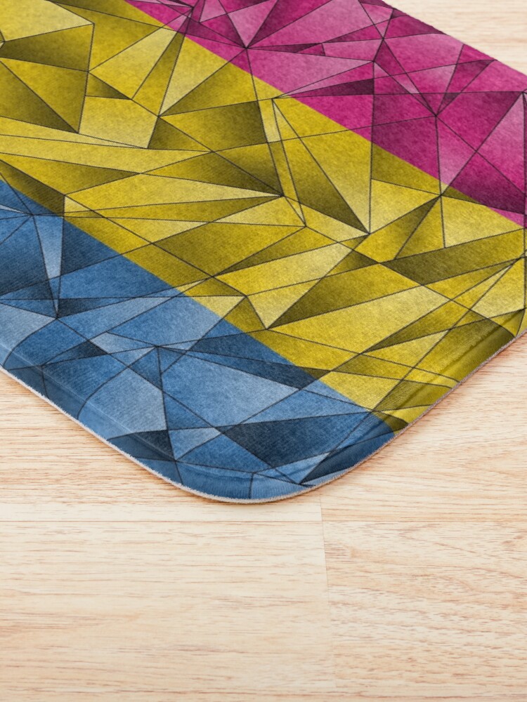 Alternate view of Abstract Pansexual Flag Bath Mat