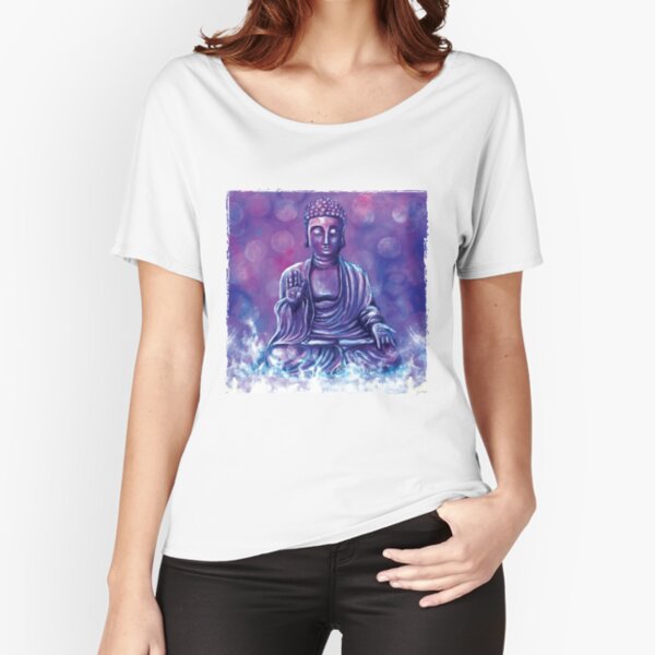 Serenity- Spiritual Buddha - acrylic painting - Meditate your spiritual journey Relaxed Fit T-Shirt