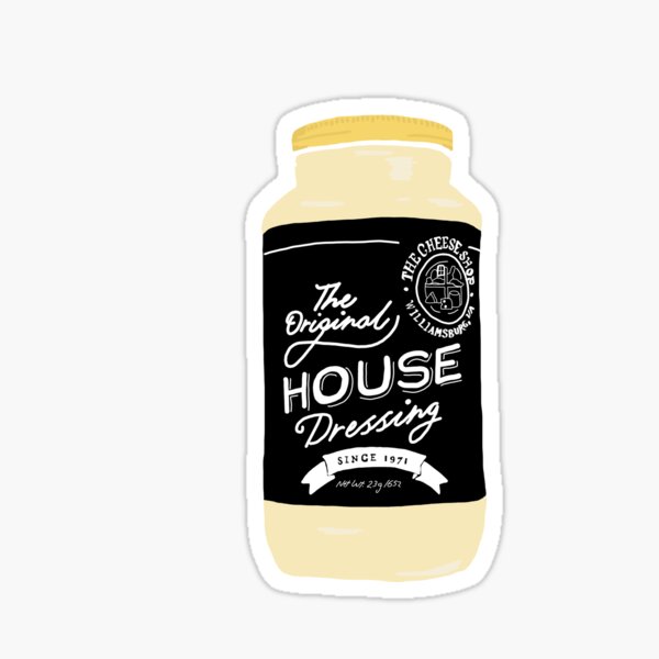 Cheese Shop House Dressing Sticker