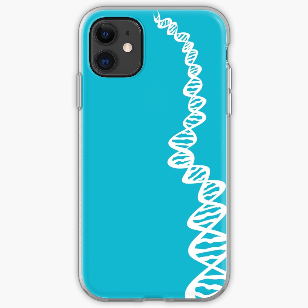 DNA strand - white iPhone Case & Cover