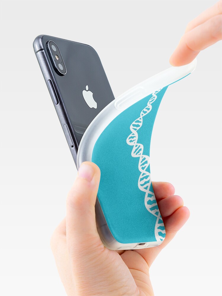 Alternate view of DNA strand - white iPhone Case & Cover