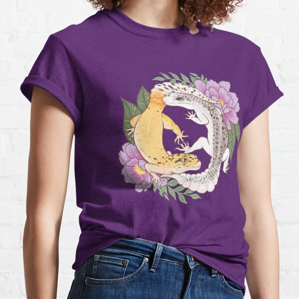 Leopard Geckos and Peony Classic T-Shirt