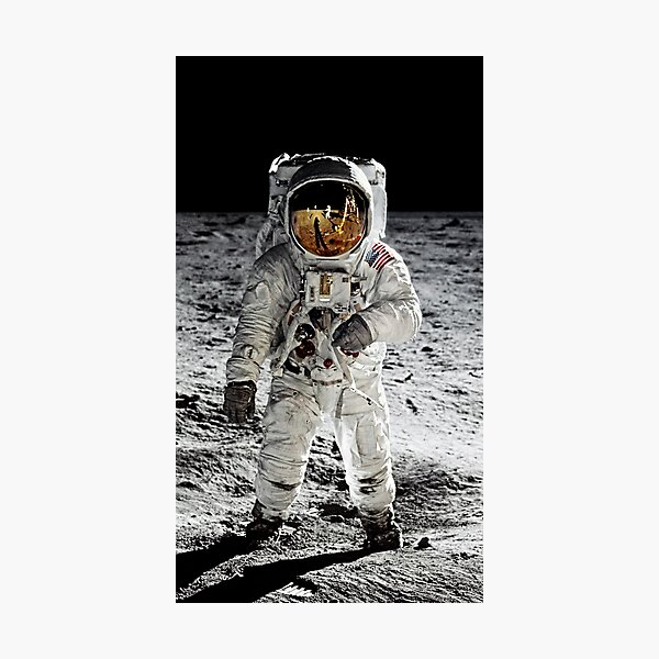 Aldrin on the Moon Photographic Print
