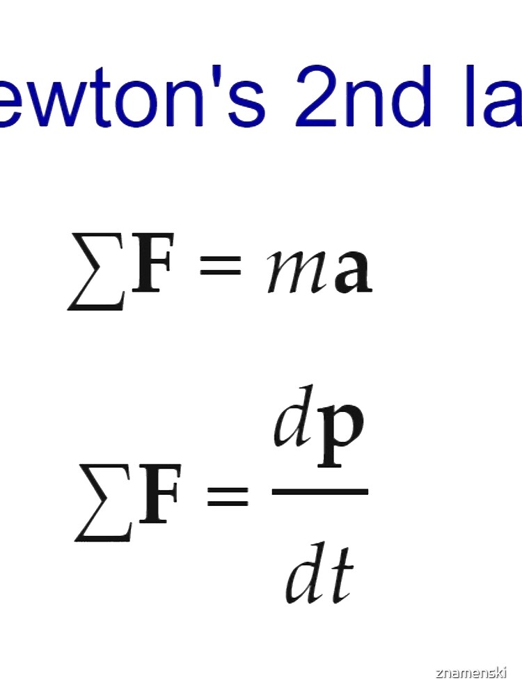 #Newton's Second Law, #NewtonsSecondLaw #Equation of #Motion, Velocity, Acceleration, Physics, Mechanics by znamenski