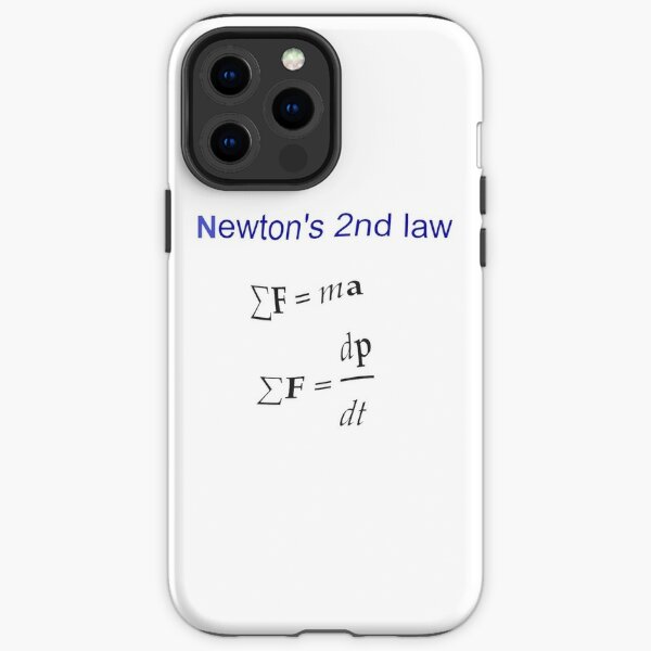 #Newton's Second Law, #NewtonsSecondLaw #Equation of #Motion, Velocity, Acceleration, Physics, Mechanics iPhone Tough Case